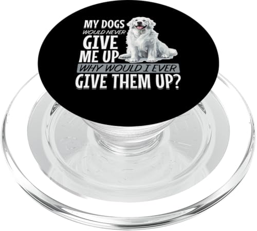 Großer Pyrenäen-Hundebesitzer PopSockets PopGrip für MagSafe von Funny Great Pyrenees Dog Graphics Co.