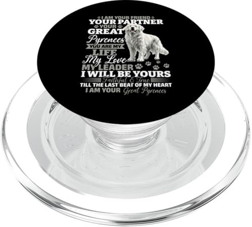 Großer Pyrenäen-Hundebesitzer PopSockets PopGrip für MagSafe von Funny Great Pyrenees Dog Graphics Co.