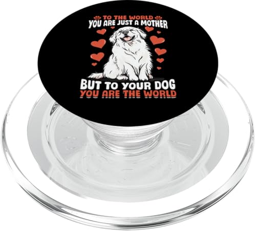 Großer Pyrenäen-Hundebesitzer PopSockets PopGrip für MagSafe von Funny Great Pyrenees Dog Graphics Co.