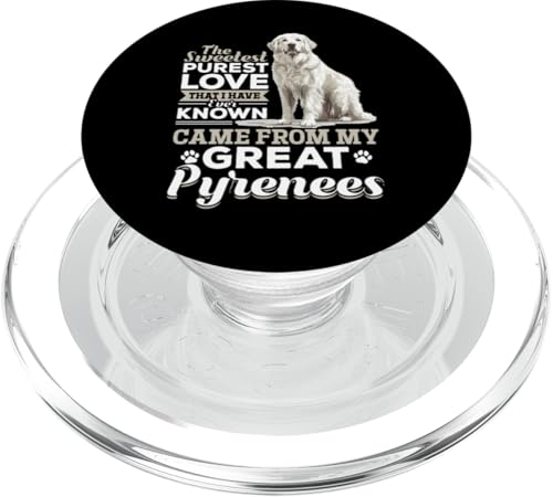 Großer Pyrenäen-Hundebesitzer PopSockets PopGrip für MagSafe von Funny Great Pyrenees Dog Graphics Co.