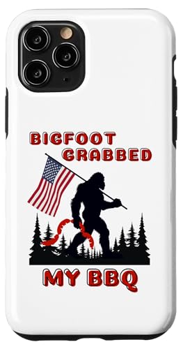 Hülle für iPhone 11 Pro Bigfoot schnappte sich meinen Grill für Sasquatch-Fans, Familienpicknick für Kinder von Funny Grill BBQ Picnic Camping Bigfoot Humor Gifts