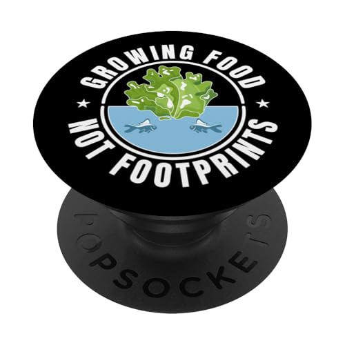 Aquaponics Nachhaltige Wasserwirtschaft Urban Aquakultur PopSockets Klebender PopGrip von Funny Grow Your Own Food Gifts