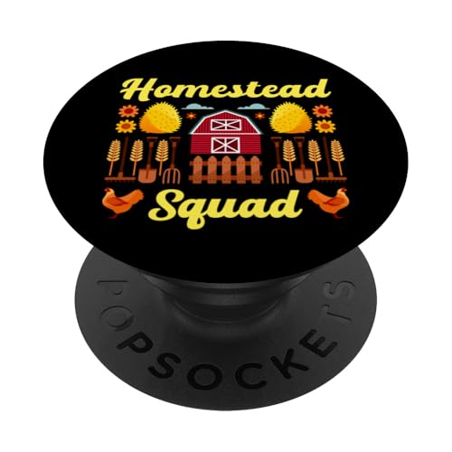 Homestead Squad Homesteading Selbstversorgung Homesteader PopSockets Klebender PopGrip von Funny Grow Your Own Food Gifts