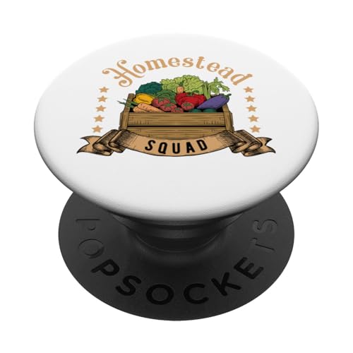 Homestead Squad Homesteading Selbstversorgung Homesteader PopSockets Klebender PopGrip von Funny Grow Your Own Food Gifts