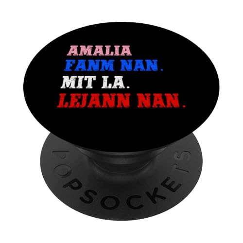 Funny Haitian First Name Design - Amalia PopSockets mit austauschbarem PopGrip von Funny Haitian First Name Designs for Women