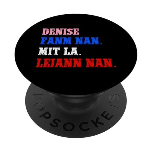 Funny Haitian First Name Design - Denise PopSockets mit austauschbarem PopGrip von Funny Haitian First Name Designs for Women