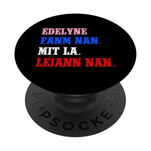 Funny Haitian First Name Design - Edelyne PopSockets mit austauschbarem PopGrip von Funny Haitian First Name Designs for Women