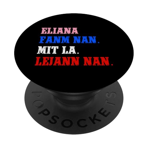 Funny Haitian First Name Design - Eliana PopSockets mit austauschbarem PopGrip von Funny Haitian First Name Designs for Women