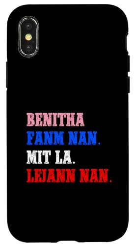 Hülle für iPhone X/XS Funny Haitian First Name Design - Benitha von Funny Haitian First Name Designs for Women