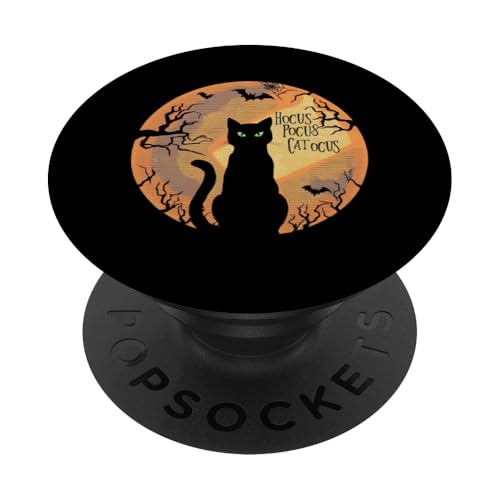 Hocus Pocus Catocus Halloween-Katzenliebhaber PopSockets Klebender PopGrip von Funny Halloween Costume Boys Girls Men Women Tees