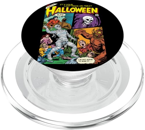 Halloween-Comic-Horrorfest Halloween im Vintage-Stil PopSockets PopGrip für MagSafe von Funny Halloween Costume Novelty Apparel