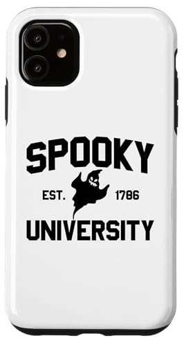 Hülle für iPhone 11 Spooky University gegründet 1786 Ghost U Spooky von Funny Halloween Costume Novelty Apparel