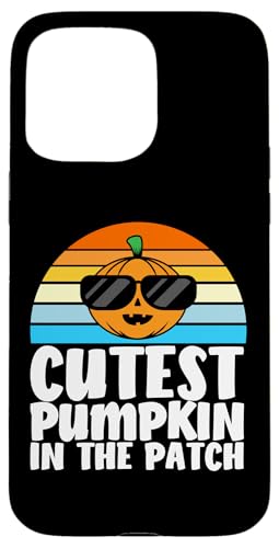 Hülle für iPhone 15 Pro Max Niedlicher Kürbis im Patch für Kinder, Mädchen, Kleinkinder, Halloween von Funny Halloween Costume Novelty Apparel