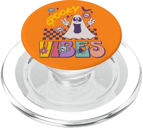 Spooky Vibes Lustiger Halloween-Geist Spooky Vibes PopSockets PopGrip für MagSafe von Funny Halloween Costume Novelty Apparel