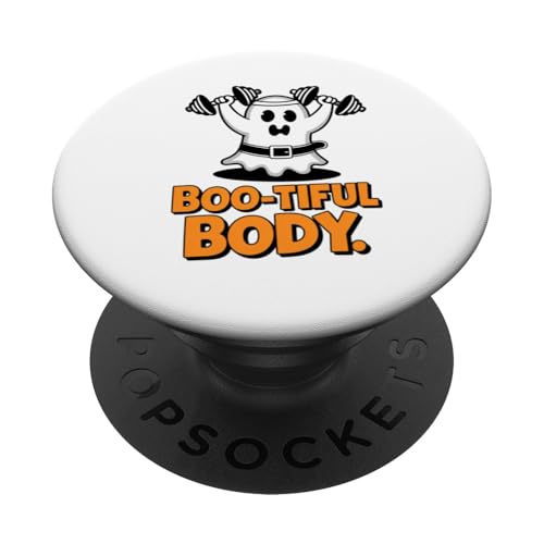 Bootiful Body Halloween-Ghost für Fitness-Enthusiasten, Grafik PopSockets Klebender PopGrip von Funny Halloween Graphic Costume Tee