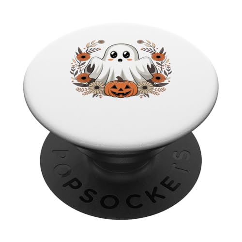 Herbst Herbst Halloween Geist Lustiges Halloween Kostüm PopSockets Klebender PopGrip von Funny Halloween Graphic Costume Tee