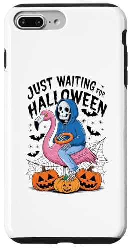 Hülle für iPhone 7 Plus/8 Plus Just Waiting for Halloween Lustiges Skelett Männer und Frauen von Funny Halloween Graphic Costume Tee