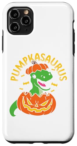 Hülle für iPhone 11 Pro Max Pumpkasaurus Halloween Dino T-Rex Kürbis Dinosaurier Erwachsene Kind von Funny Halloween Gym Workout Casual Gothic Gift Tee