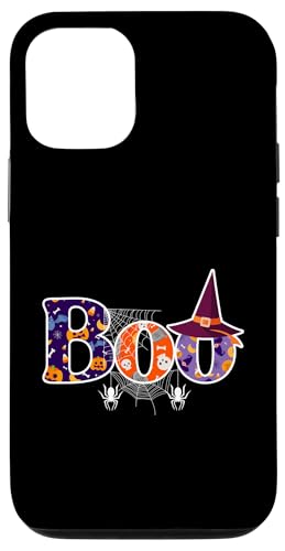 Hülle für iPhone 13 Pro Haunted BOO Halloween Herbst Hexe Kürbis Fledermaus Erwachsene Kinder von Funny Halloween Gym Workout Casual Gothic Gift Tee