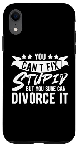 Hülle für iPhone XR Lustiges Scheidungsdesign für Männer Frauen Ex Ehemann Ehefrau Scheidungen von Funny Happy Divorce Gift Divorced