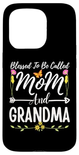 Hülle für iPhone 15 Pro Gesegnet, Mama und Oma Floral Cute Mothers Day genannt zu werden von Funny Happy Mothers Day 2024 Cute Floral For Women