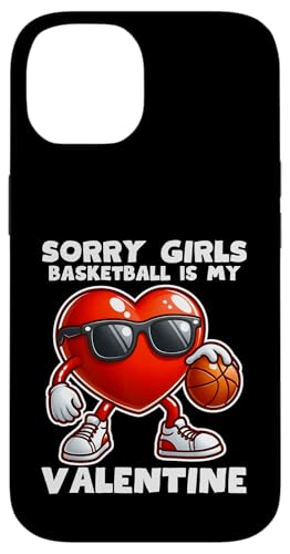 Hülle für iPhone 14 Lustiger Basketball is My Valentines Day Jungen Herren Sport Liebe von Funny Heart Playing Ball Sports Valentines Day .