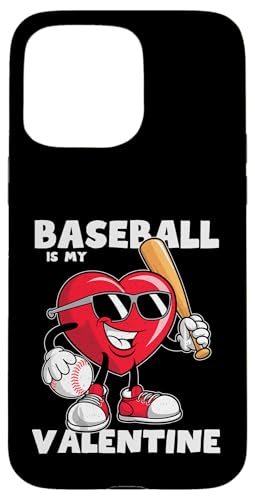 Hülle für iPhone 15 Pro Max Lustiger Baseball is My Valentines Day Jungen Herren Sport Liebe von Funny Heart Playing Ball Sports Valentines Day .