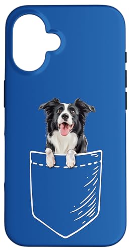 Hülle für iPhone 16 Pocket Border Collie Lover von Funny Herd Dog Art Gifts Tee Shirts & Hoodies