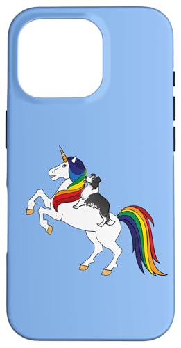 Hülle für iPhone 16 Pro Kids Unicorn Border Collie Lover von Funny Herd Dog Art Gifts Tee Shirts & Hoodies