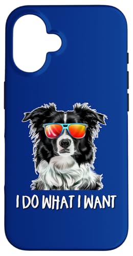 Hülle für iPhone 16 Retro Vintage Do What I Want Border Collie Lover von Funny Herd Dog Art Gifts Tee Shirts & Hoodies