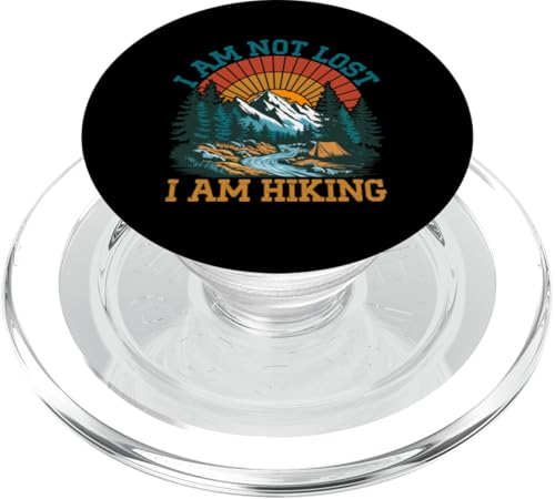 Ich bin nicht verloren, ich wandere PopSockets PopGrip für MagSafe von Funny Hiking Hike Hiker Mountains Outdoor