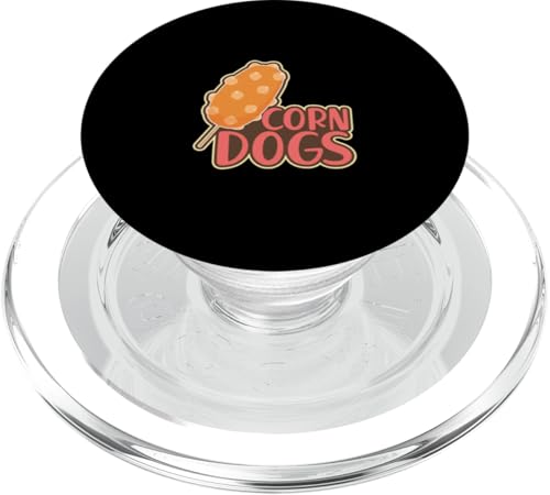 Corn Dogs im Retro-Stil zum Herstellen von Hotdogs auf Stick, Corn Dog Lover PopSockets PopGrip für MagSafe von Funny Hot Dogs On A Stick Corn Dog Clothing