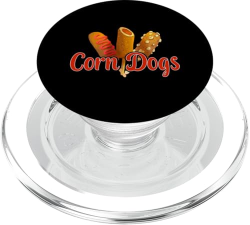 Corn Dogs-Hotdogs auf Stick im Retro-Stil, Corn Dog-Liebhaber PopSockets PopGrip für MagSafe von Funny Hot Dogs On A Stick Corn Dogs Clothing