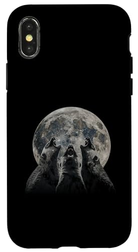 Hülle für iPhone X/XS Honigdachs Ratel Heulender Mond von Funny Howling At The Moon Gifts