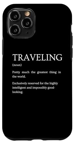 Hülle für iPhone 11 Pro Reisedefinition - Lustige sarkastische Reiseerklärung von Funny Humor Definitions Apparel Gifts