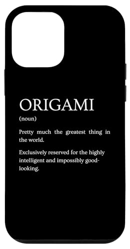 Hülle für iPhone 12 mini Origami-Definition – lustige sarkastische Origami-Erklärung von Funny Humor Definitions Apparel Gifts