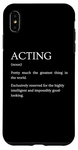 Hülle für iPhone XS Max Acting Definition - Funny Sarcastic Acting Erklärung von Funny Humor Definitions Apparel Gifts