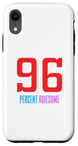 Hülle für iPhone XR 96% Fantastisch 4% Schlecht beim Spiel von Funny Inspiring Attitude Merch Store