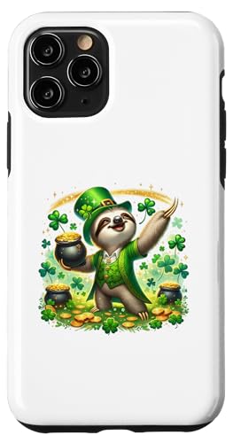 Hülle für iPhone 11 Pro Süßer lustiger Irish St Paddys Day Green St Patty's Themed Slot von Funny Ireland Cutey Designs Merch