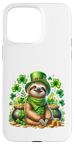 Hülle für iPhone 15 Pro Max Süßer lustiger Irish St Paddys Day Green St Patty's Themed Slot von Funny Ireland Cutey Designs Merch