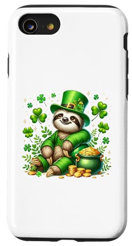 Hülle für iPhone SE (2020) / 7 / 8 Süßer lustiger Irish St Paddys Day Green St Patty's Themed Slot von Funny Ireland Cutey Designs Merch