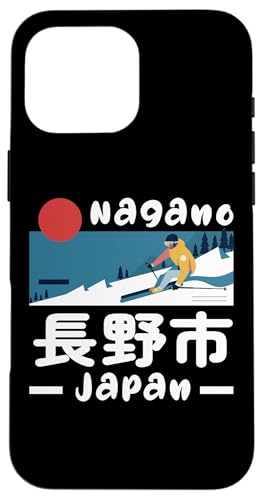 Hülle für iPhone 16 Pro Max Nagano Japan Skigebiet Skifahren Japanische Alpen Reisen Winter von Funny Japan Gifts