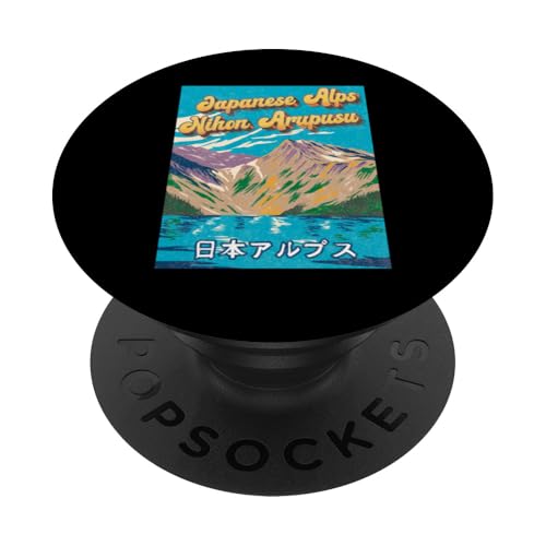 Japanische Alpen Nihon Arupusu Wandern Japan Berge PopSockets Klebender PopGrip von Funny Japan Gifts