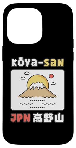 Mount Koya Koya-San Japanische Kunst Hülle für iPhone 14 Pro Max von Funny Japan Gifts