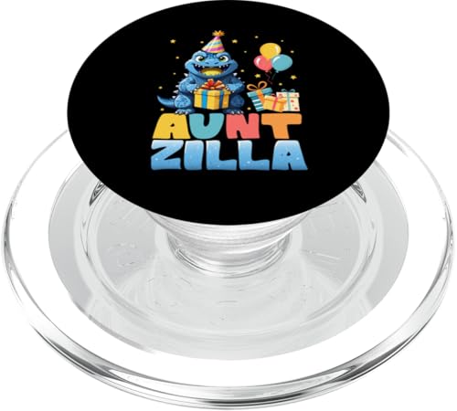 Auntzilla Funny Monster Kaiju, für Familien, zum Geburtstag, für Damen PopSockets PopGrip für MagSafe von Funny Japanese Monster Kaiju Birthday Party Gifts