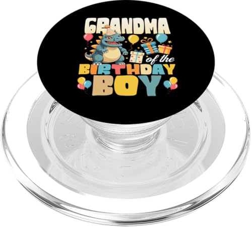 Oma des Geburtstags Junge Monster Kaiju Family Matching PopSockets PopGrip für MagSafe von Funny Japanese Monster Kaiju Birthday Party Gifts