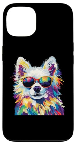 Hülle für iPhone 13 Japanischer Spitz-Liebhaber mit Sonnenbrille Lustiger japanischer Spitz von Funny Japanese Spitz Dog Lovers Designs