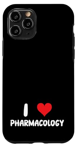 Hülle für iPhone 11 Pro I Love Pharmakology - Heart - Medicine Apotheker Apotheker von Funny Job Hobby Boss Co-Worker for Men Women by RJ