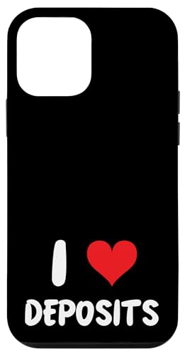 Hülle für iPhone 12 mini I Love Deposits - Heart - Bank Banking Bankier Teller Money von Funny Job Hobby Boss Co-Worker for Men Women by RJ