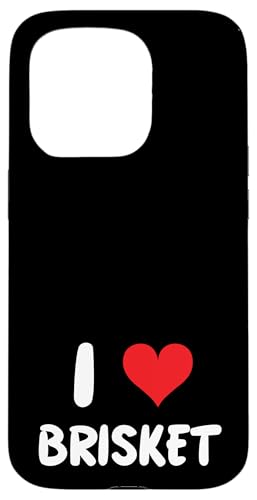 Hülle für iPhone 15 Pro I Love Brisket – Herz – BBQ Barbeque Chef Cook Grill Lebensmittel von Funny Job Hobby Boss Co-Worker for Men Women by RJ